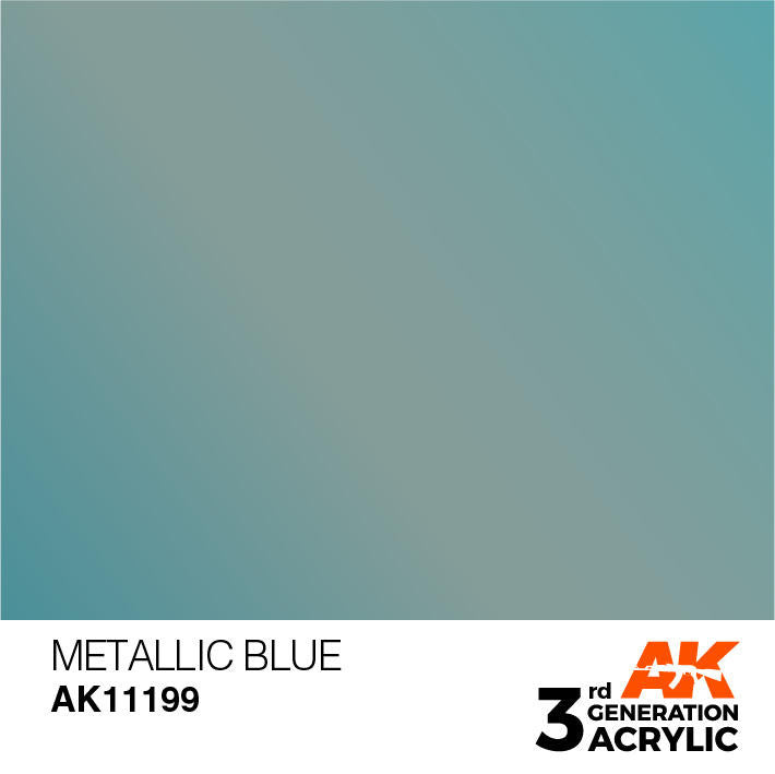 AK Interactive 3G Acrylic Metallic Blue AK11199