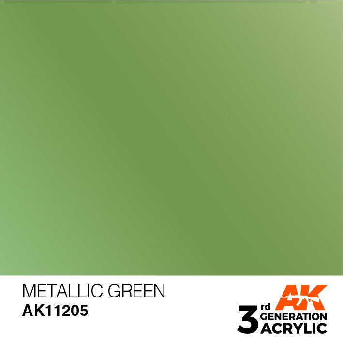 AK Interactive 3G Acrylic Metallic Green AK11205