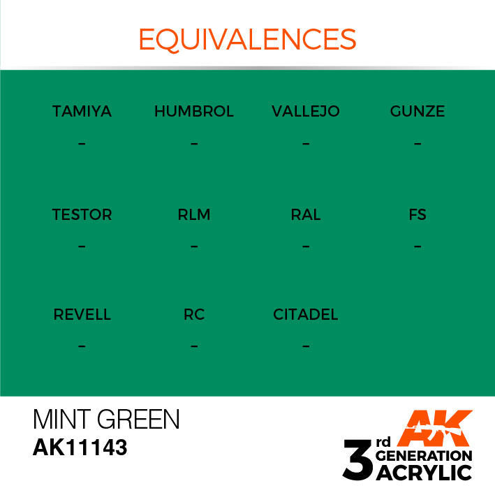 AK Interactive 3G Acrylic Mint Green AK11143