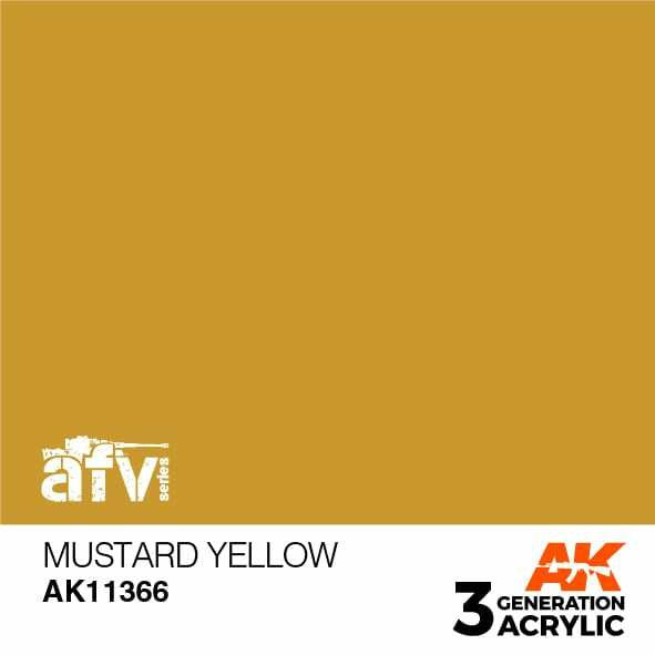 AK Interactive 3G Acrylic Mustard Yellow AK11366