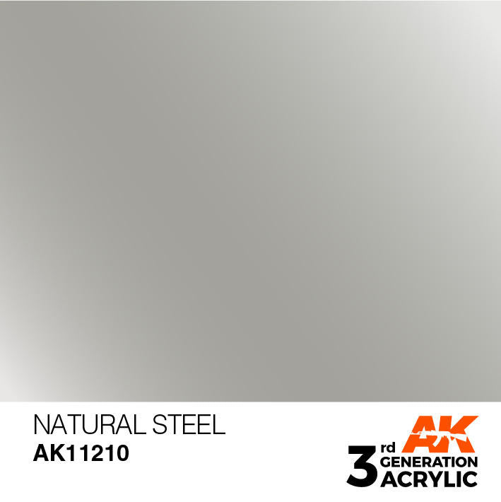 AK Interactive 3G Acrylic Natural Steel AK11210