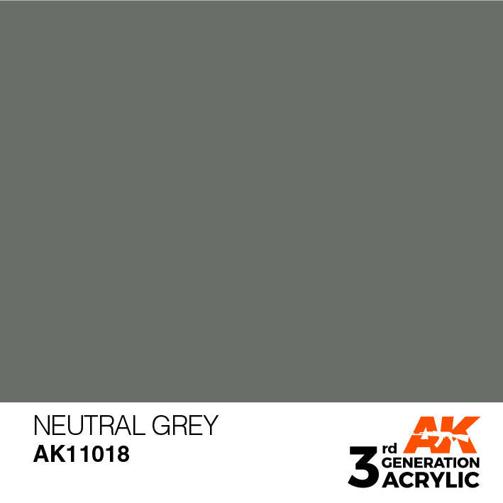 AK Interactive 3G Acrylic Neutral Grey AK11018