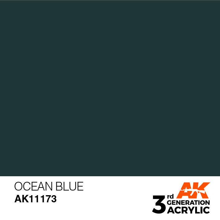 AK Interactive 3G Acrylic Ocean Blue AK11173