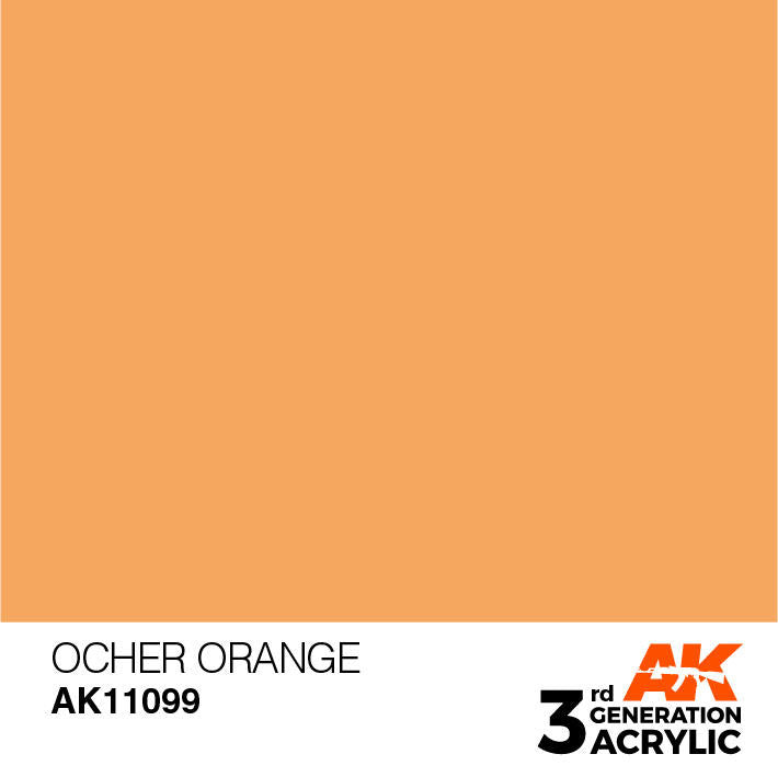 AK Interactive 3G Acrylic Ocher Orange AK11099