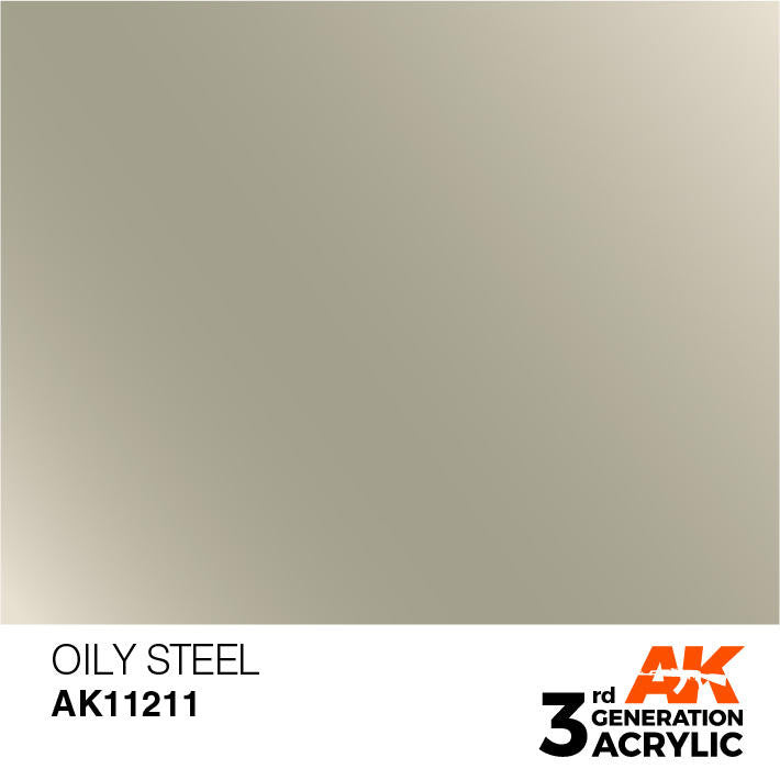 AK Interactive 3G Acrylic Oily Steel AK11211