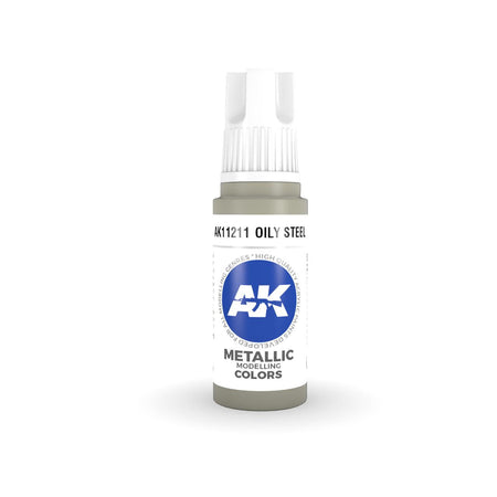AK Interactive 3G Acrylic Oily Steel AK11211