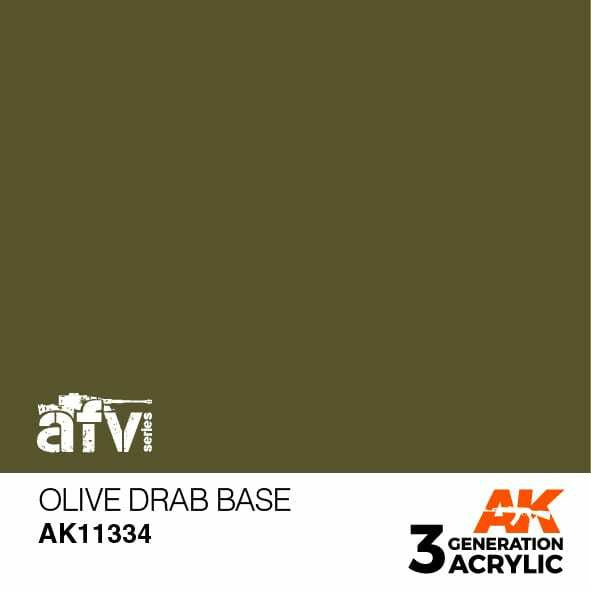 AK Interactive 3G Acrylic Olive Drab Base AK11334