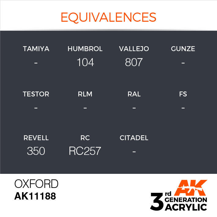 AK Interactive 3G Acrylic Oxford AK11188