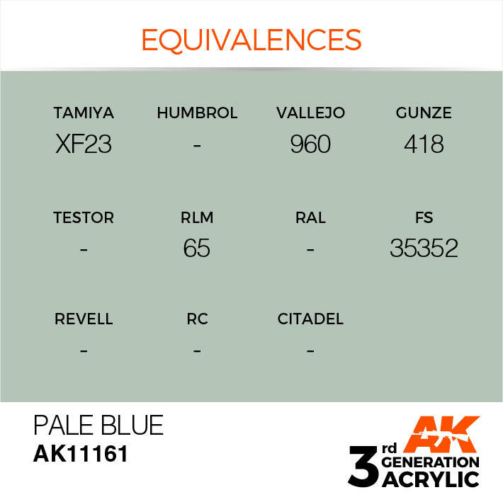 AK Interactive 3G Acrylic Pale Blue AK11161
