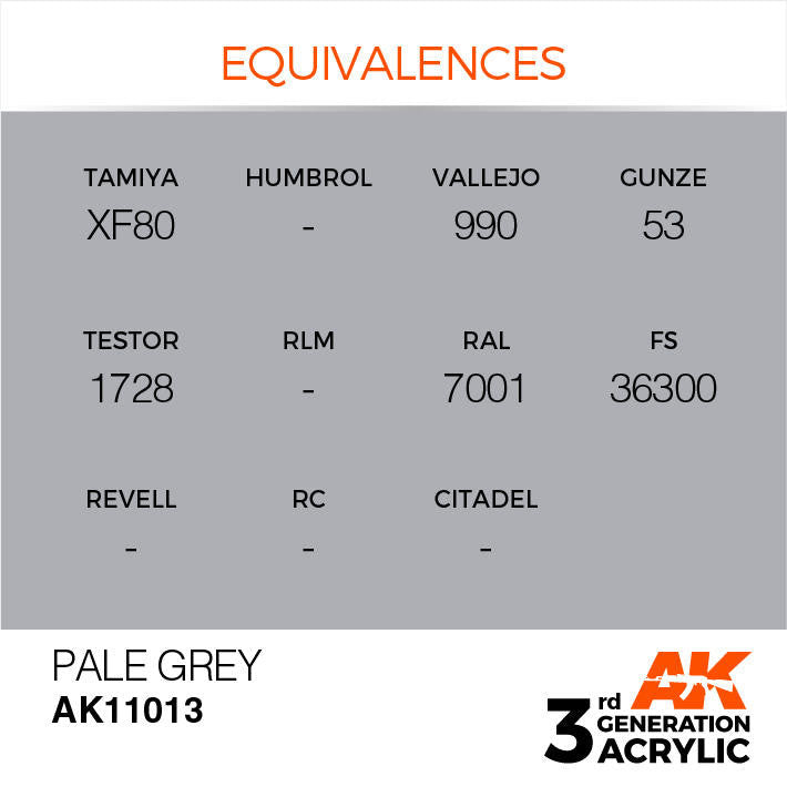AK Interactive 3G Acrylic Pale Grey AK11013