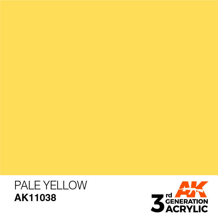 AK Interactive 3G Acrylic Pale Yellow AK11038