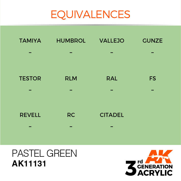 AK Interactive 3G Acrylic Pastel Green AK11131