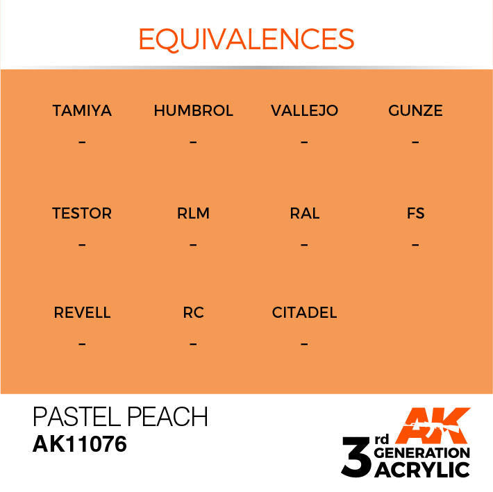 AK Interactive 3G Acrylic Pastel Peach AK11076