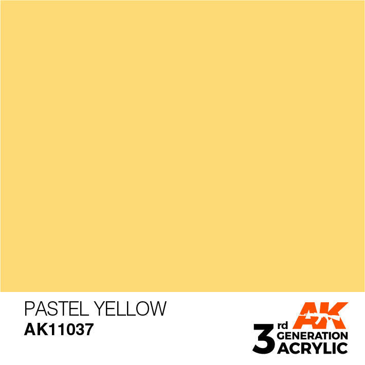 AK Interactive 3G Acrylic Pastel Yellow AK11037