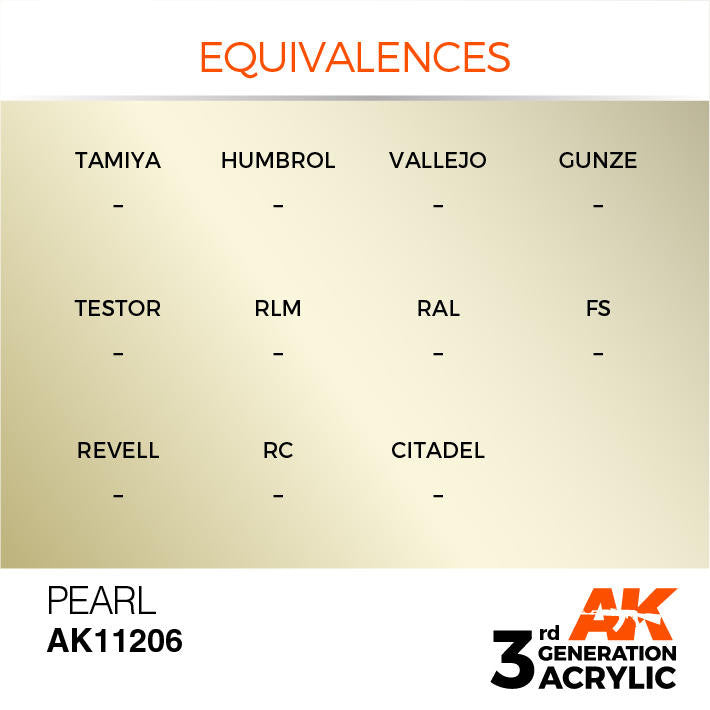 AK Interactive 3G Acrylic Pearl AK11206