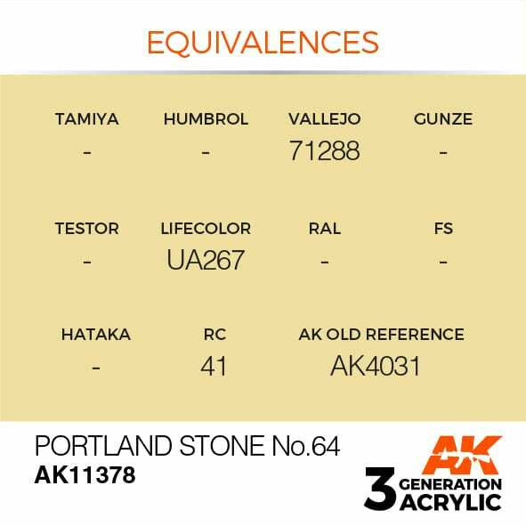 AK Interactive 3G Acrylic Portland Stone No.64 AK11378