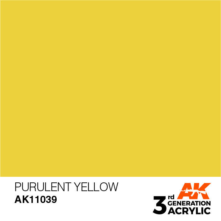 AK Interactive 3G Acrylic Purulent Yellow AK11039