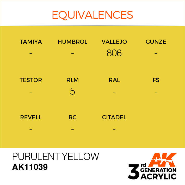 AK Interactive 3G Acrylic Purulent Yellow AK11039