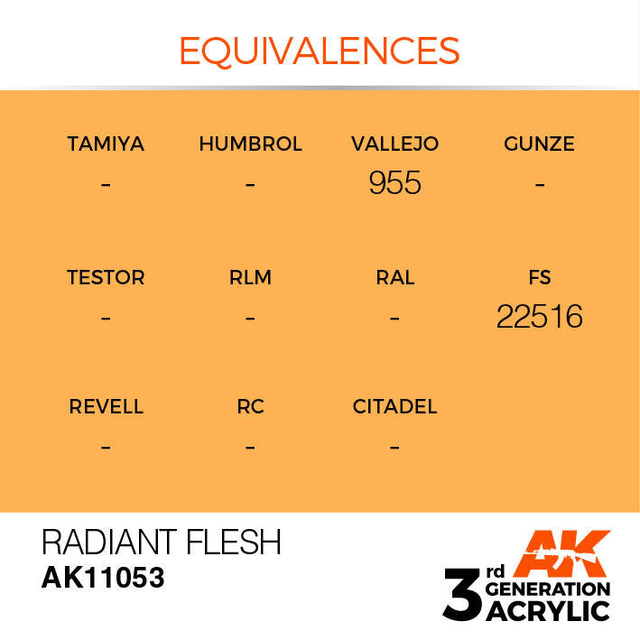 AK Interactive 3G Acrylic Radiant Flesh AK11053
