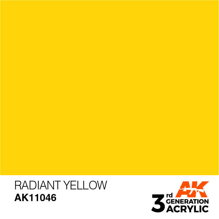 AK Interactive 3G Acrylic Radiant Yellow AK11046