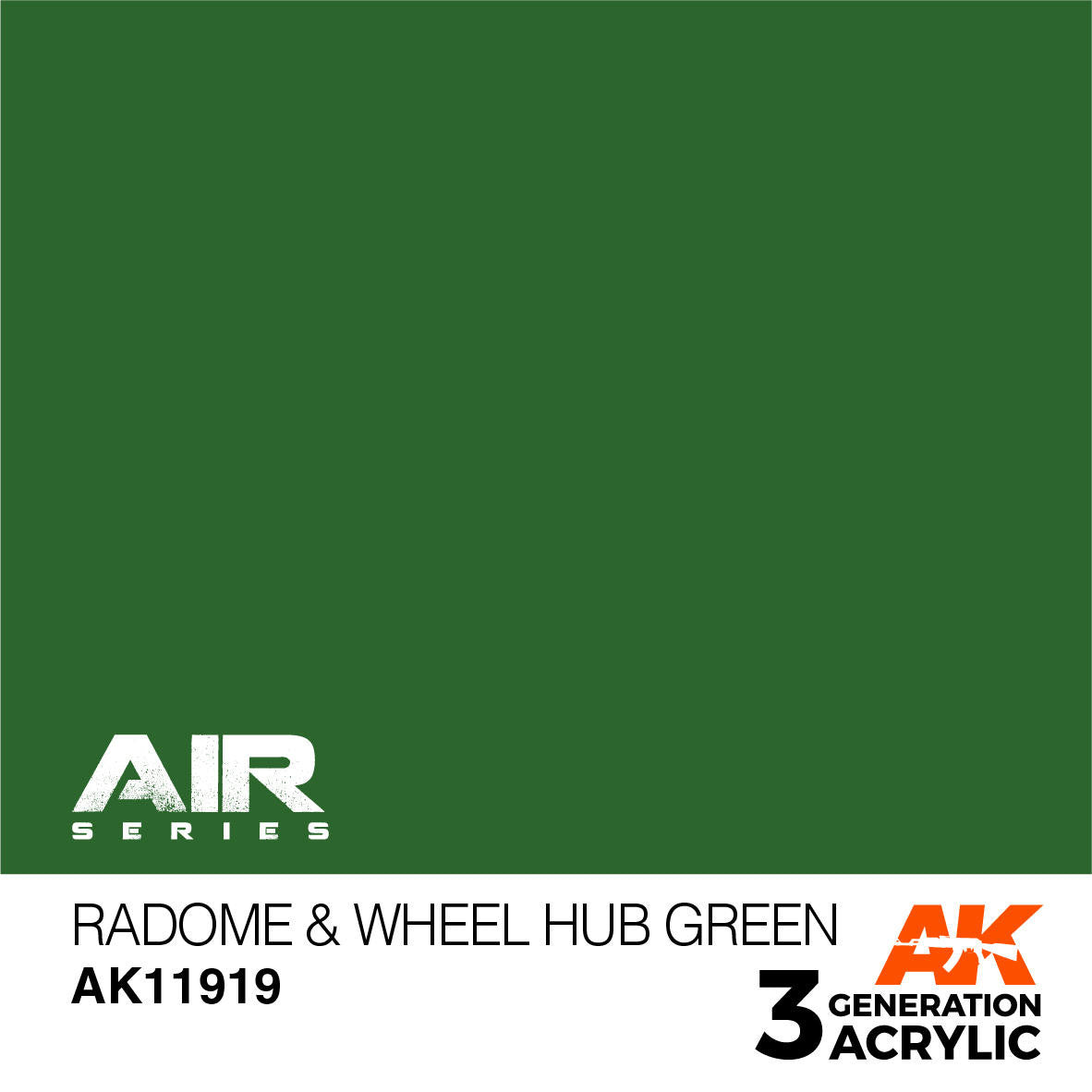 AK Interactive 3G Acrylic Radome and Wheel Hub Green AK11919