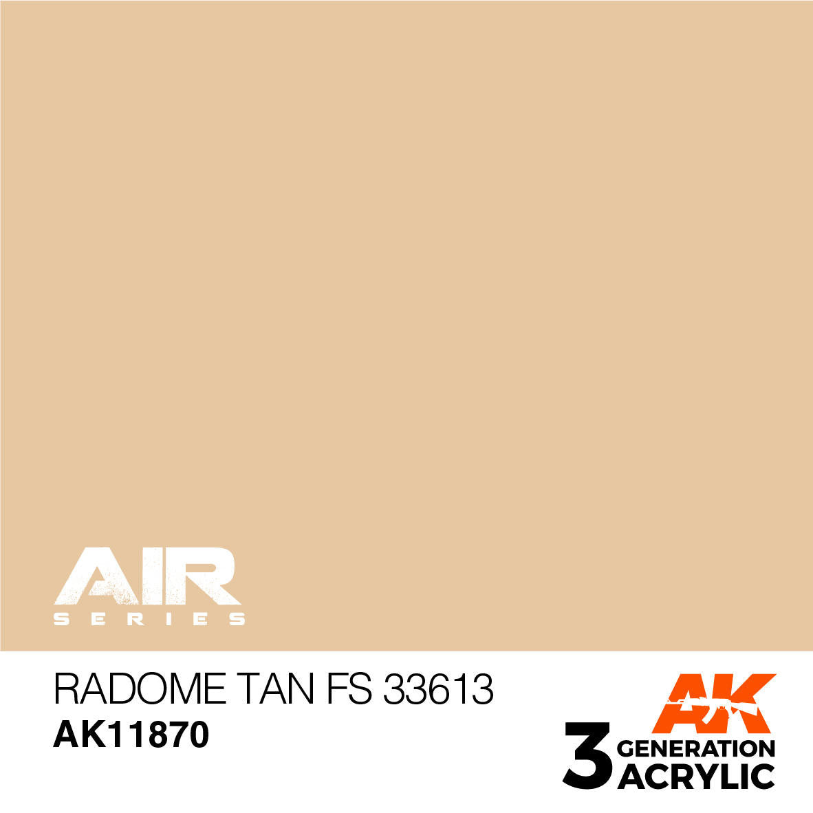 AK Interactive 3G Acrylic Radome Tan FS 33613 AK11870