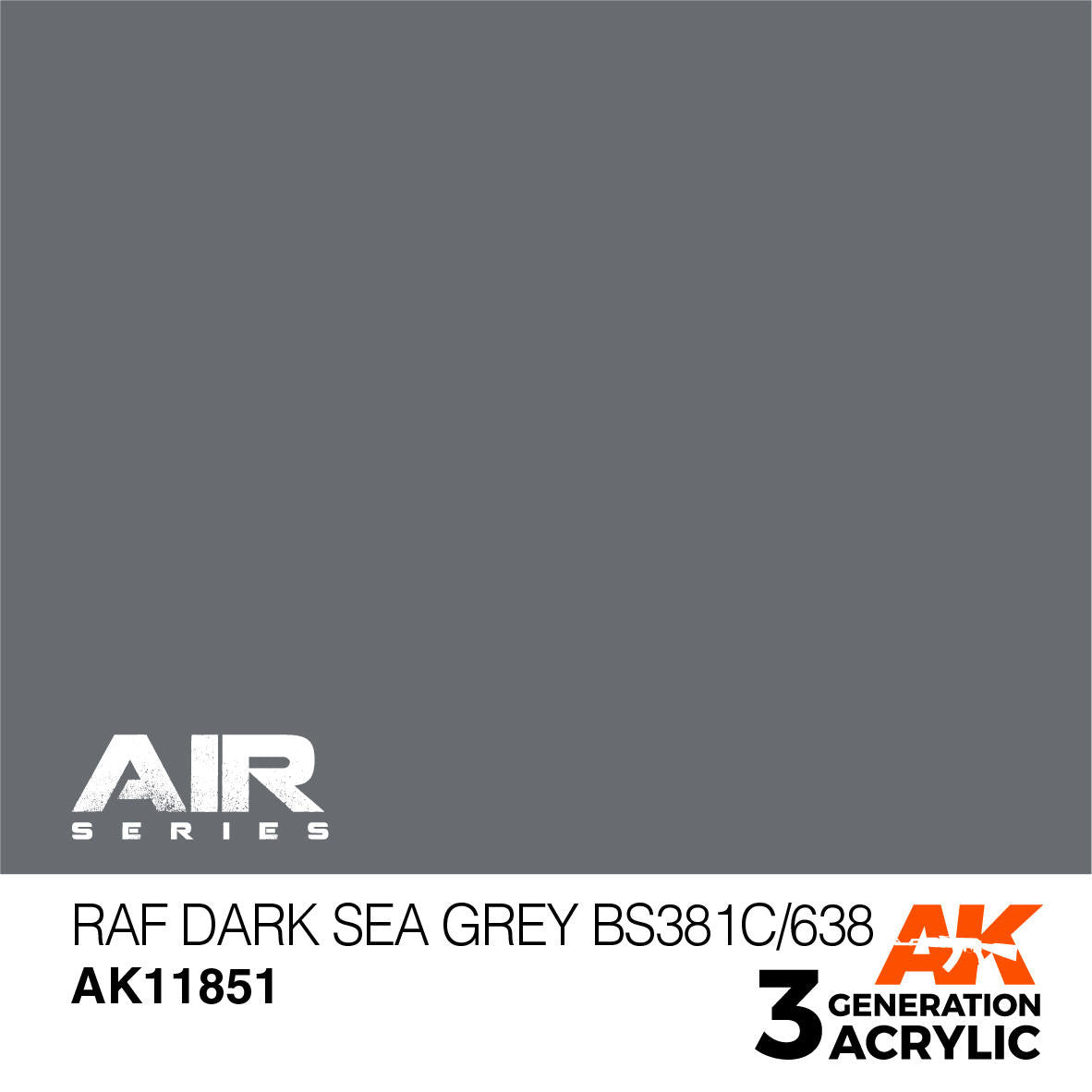 AK Interactive 3G Acrylic RAF Dark Sea Grey BS381C/638 AK11851