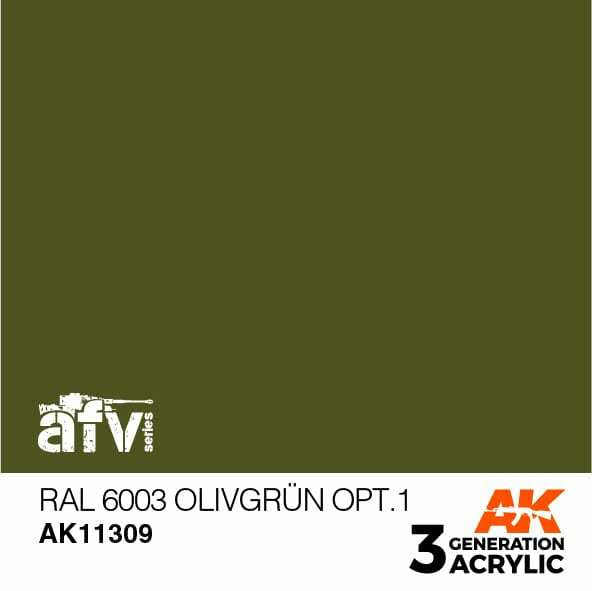 AK Interactive 3G Acrylic RAL 6003 Olivergrun Opt.1 AK11309