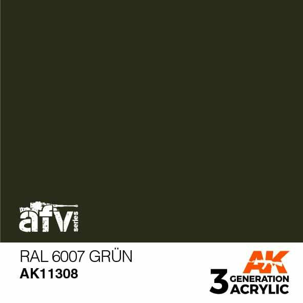 AK Interactive 3G Acrylic RAL 6007 Grun AK11308