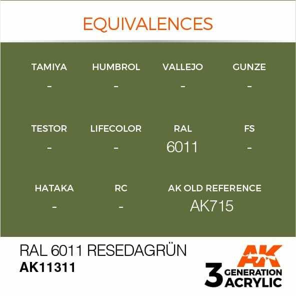 AK Interactive 3G Acrylic RAL 6011 Resedagrun AK11311