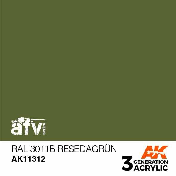 AK Interactive 3G Acrylic RAL 6011B Resedagrun AK11312