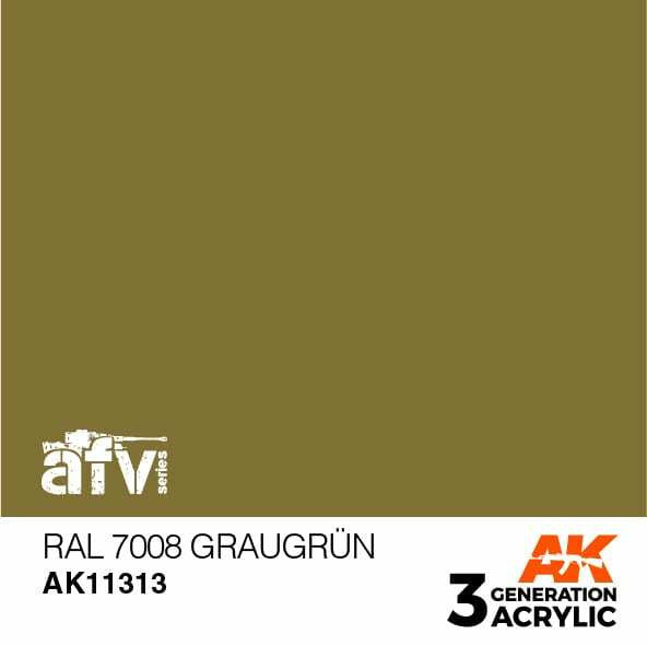 AK Interactive 3G Acrylic RAL 7008 Graugrun AK11313