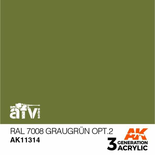 AK Interactive 3G Acrylic RAL 7008 Graugrun Opt 2 AK11314