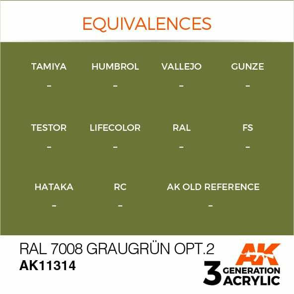 AK Interactive 3G Acrylic RAL 7008 Graugrun Opt 2 AK11314