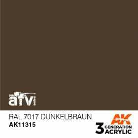 AK Interactive 3G Acrylic RAL 7017 Dunkelbraun AK11315