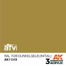 AK Interactive 3G Acrylic RAL 7028 Dunkelgelb Initial AK11318