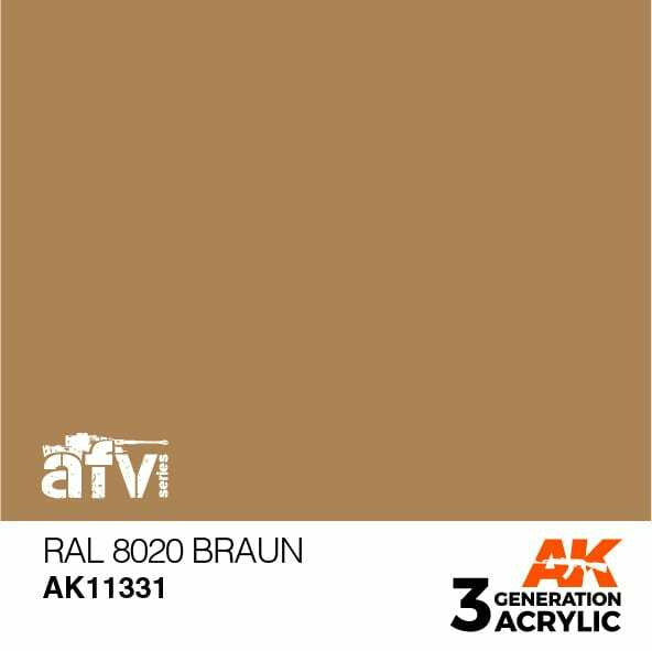AK Interactive 3G Acrylic RAL 8020 Braun AK11331
