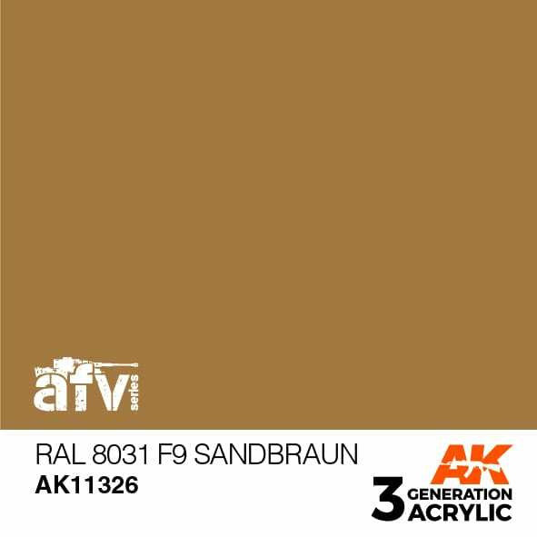 AK Interactive 3G Acrylic RAL8031 F9 Sandbraun AK11326