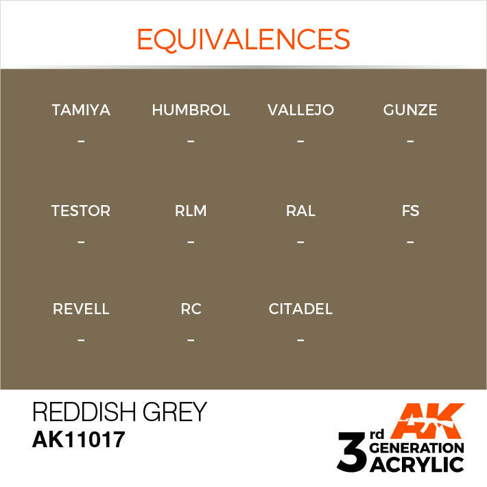 AK Interactive 3G Acrylic Reddish Grey AK11017