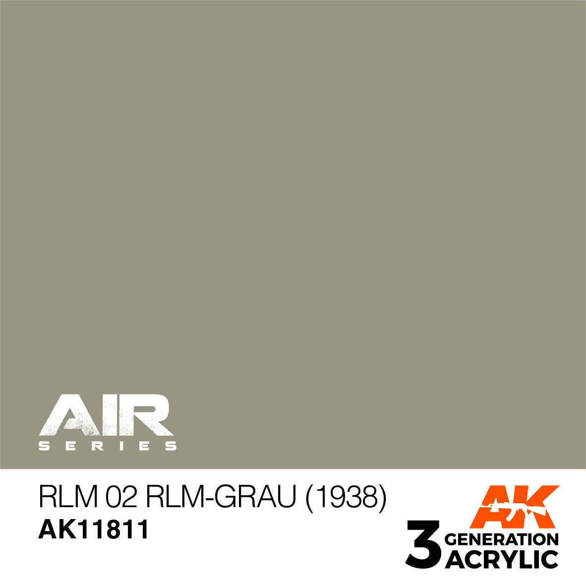 AK Interactive 3G Acrylic RLM 02 RLM-Grau 1938 AK11811
