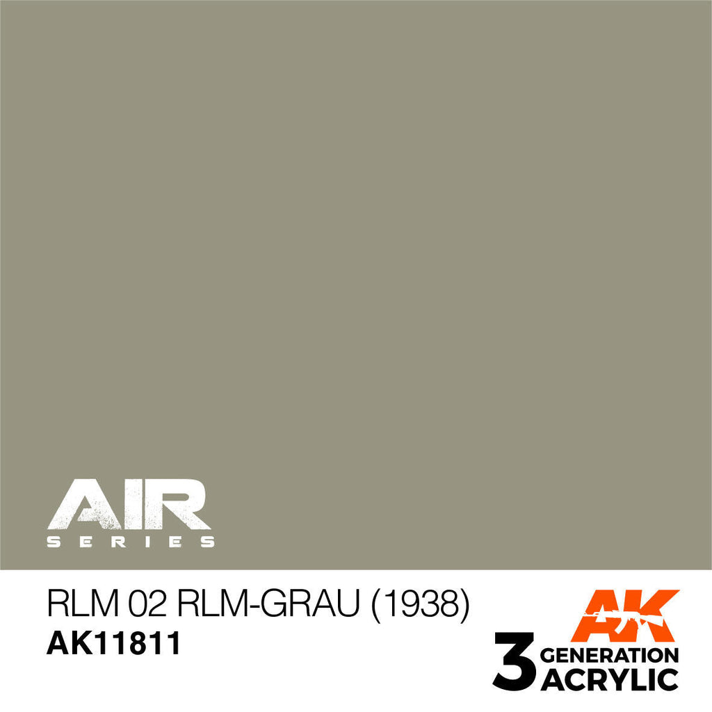 AK Interactive 3G Acrylic RLM 02 RLM-Grau 1938 AK11811