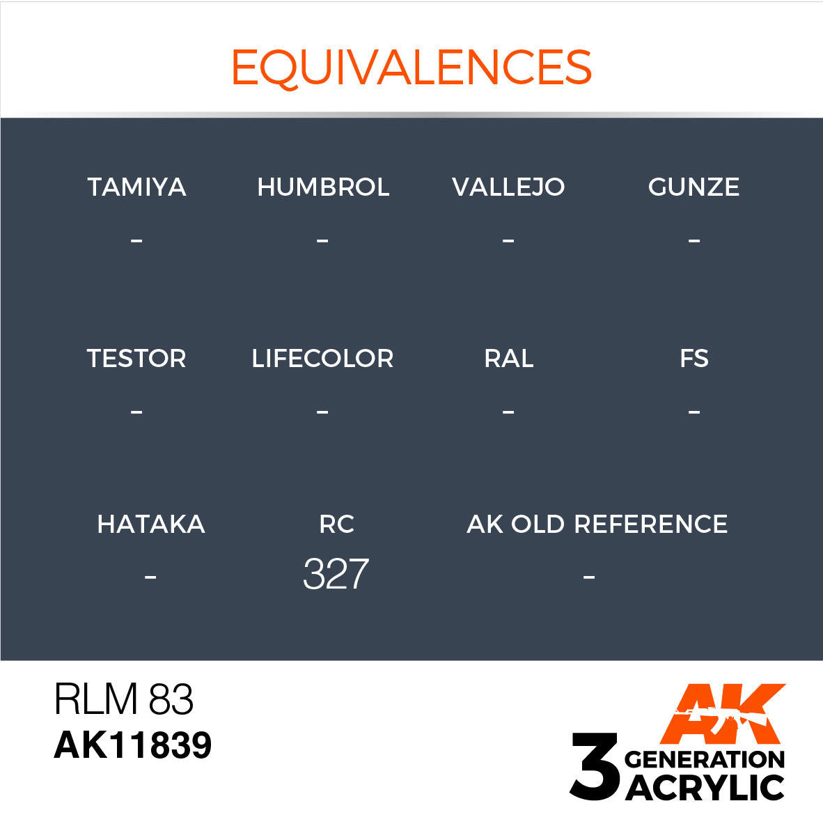 AK Interactive 3G Acrylic RLM 83 AK11839