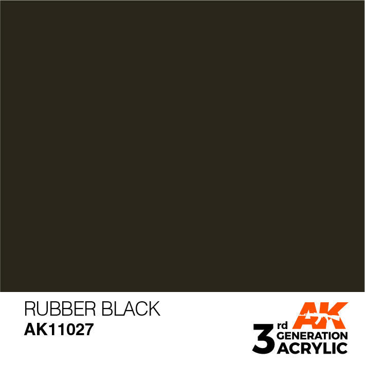 AK Interactive 3G Acrylic Rubber Black AK11027
