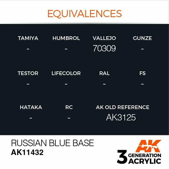 AK Interactive 3G Acrylic Russian Blue Base AK11432