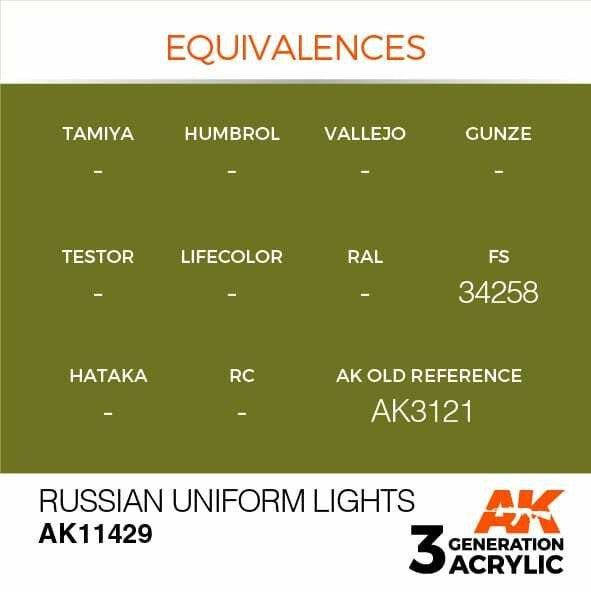 AK Interactive 3G Acrylic Russian Uniform Lights AK11429