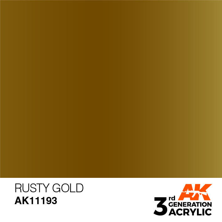 AK Interactive 3G Acrylic Rusty Gold AK11193