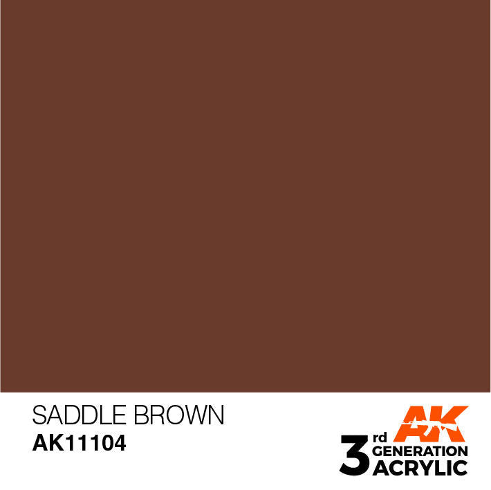 AK Interactive 3G Acrylic Saddle Brown AK11104