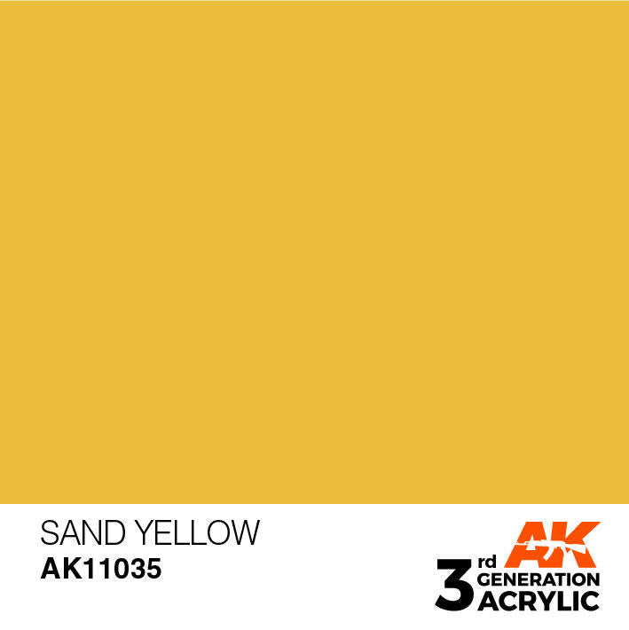 AK Interactive 3G Acrylic Sand Yellow AK11035