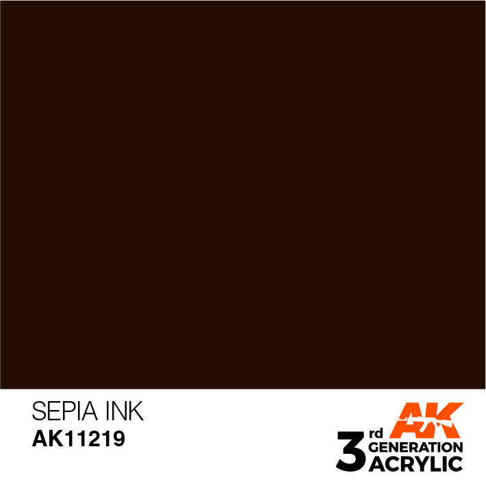 AK Interactive 3G Acrylic Sepia Ink AK11219