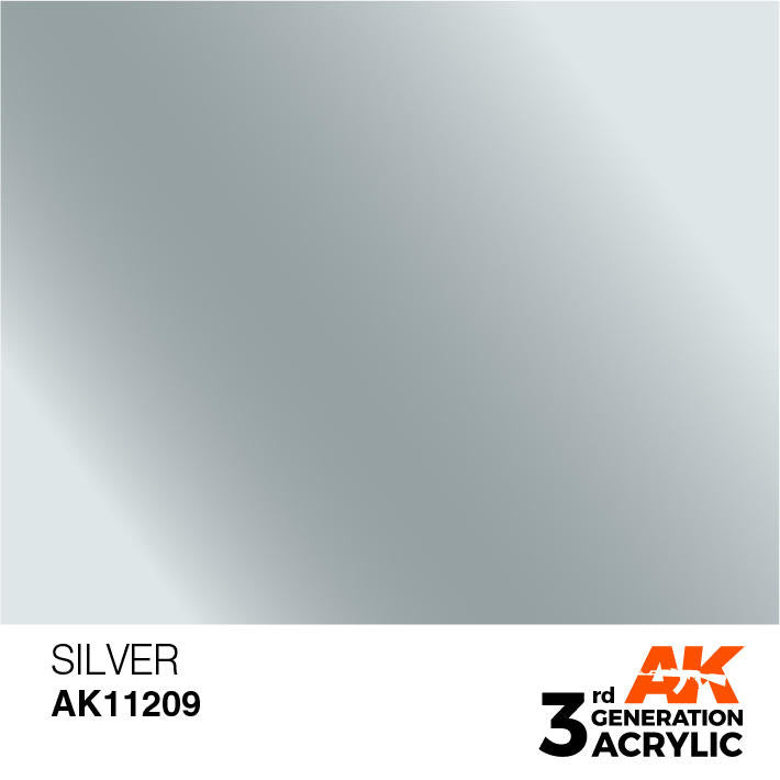 AK Interactive 3G Acrylic Silver AK11209